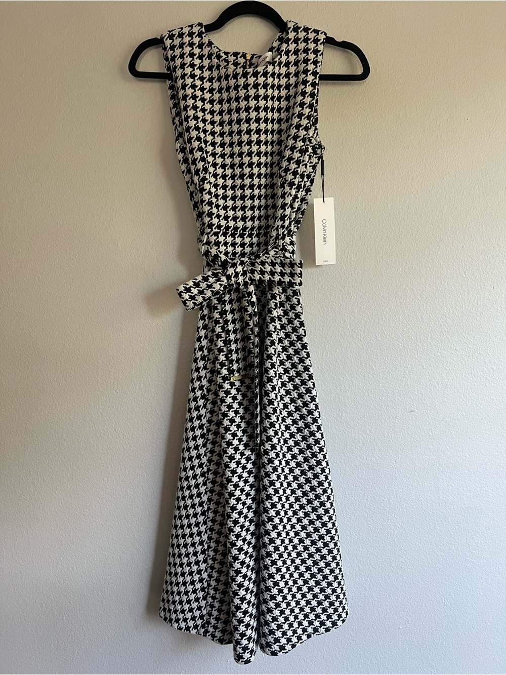 NWT Calvin Klein Houndstooth Dress, 4 - Picture 4 of 9